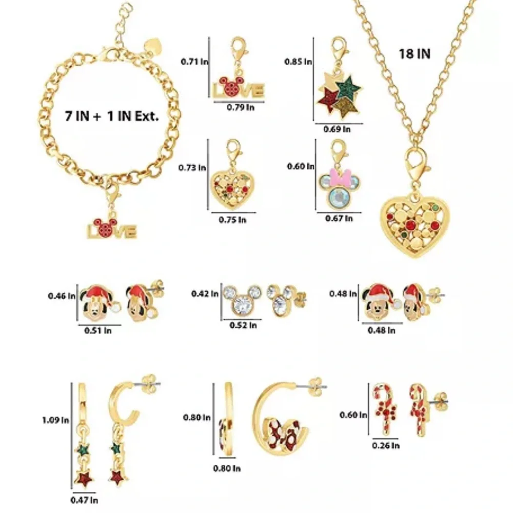 Brand New! Disney Mickey and Minnie Jewelry Set Advent Calendar - Picture 5 of 6